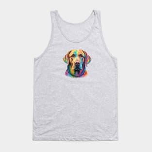 Rainbow Labrador Retriever Tank Top